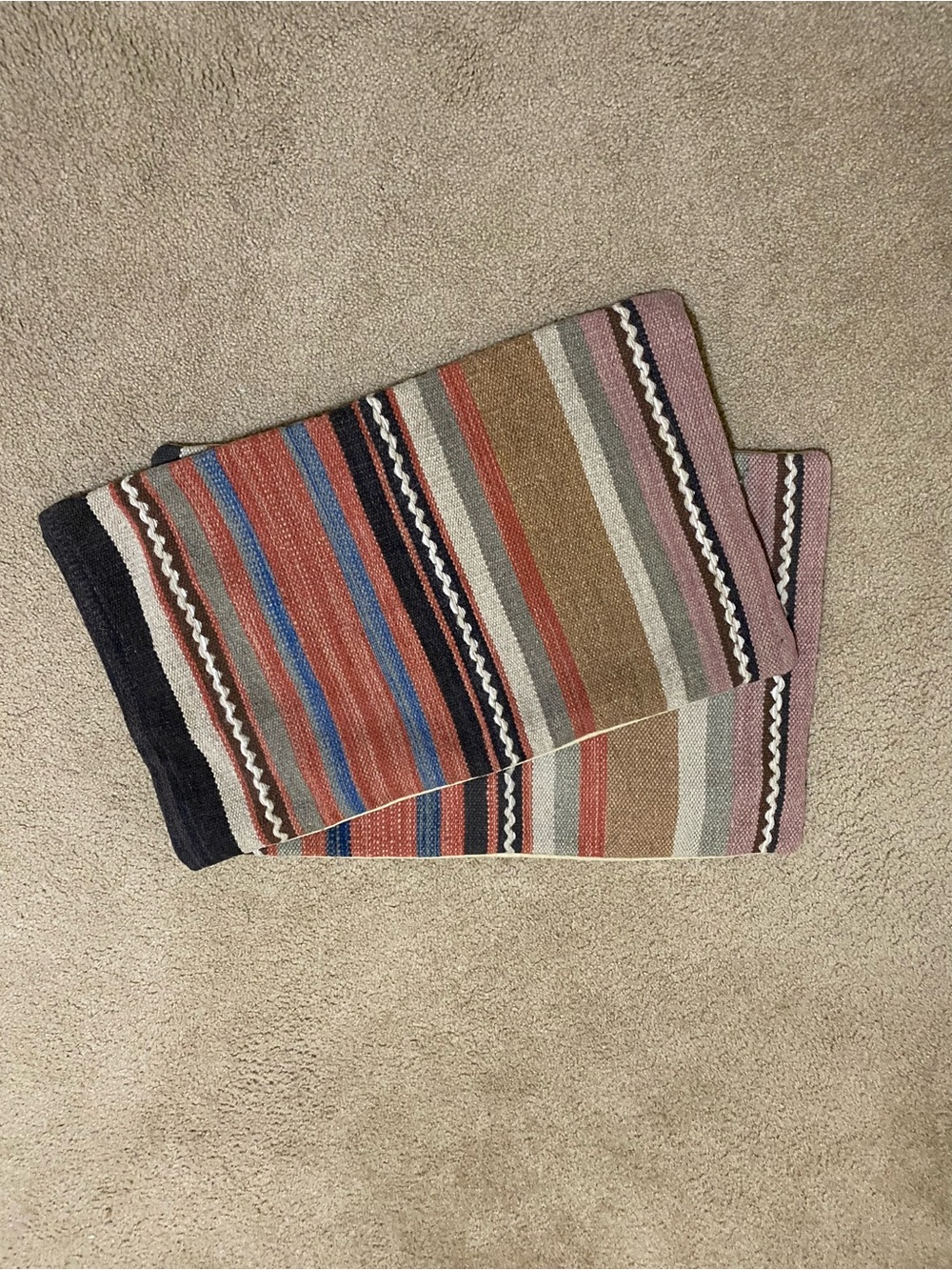 Pottery barn 16” x 26” 2 pillow covers